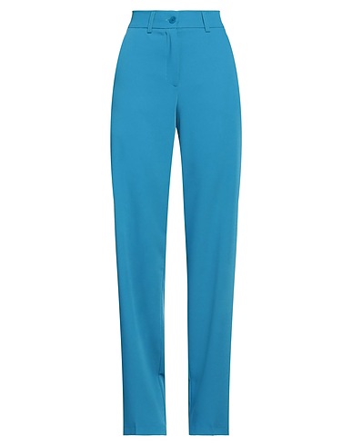 SKILLS & GENES Casual trouser Deep teal 93% Polyester, 7% Elastane