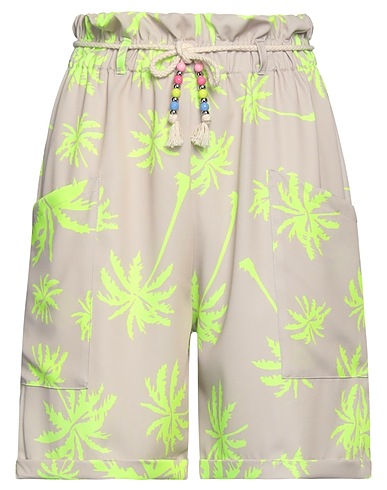 SHOPART Shorts & Bermuda Beige 97% Polyester, 3% Elastane
