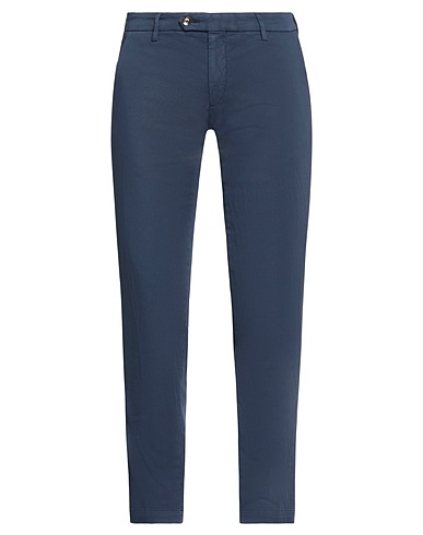 MICHAEL COAL Casual trouser Navy blue 84% Cotton, 14% Polyester, 2% Elastane