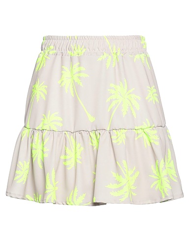 SHOPART Mini skirt Beige 97% Polyester, 3% Elastane