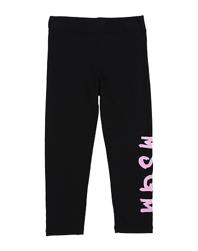 MSGM Leggings Black 93% Cotton, 7% Elastane