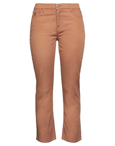 TRUSSARDI Casual παντελόνι Καφέ 68% Βαμβάκι, 27% Lyocell, 5% Ελαστάνη