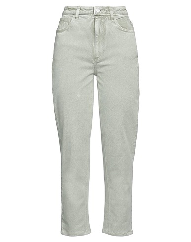 GUESS Denim trousers Light green 98% Cotton, 2% Elastane