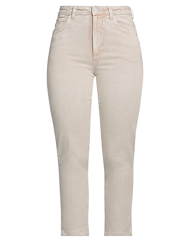 GUESS Denim trousers Beige 98% Cotton, 2% Elastane