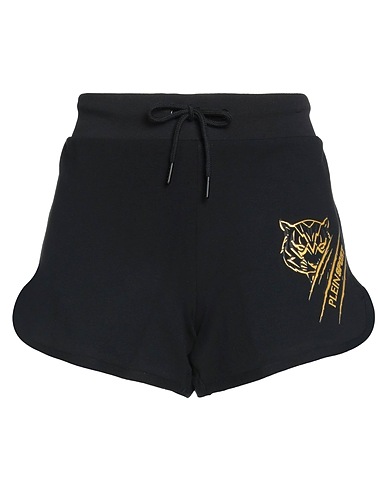 PLEIN SPORT Shorts & Bermuda Black 95% Cotton, 5% Elastane