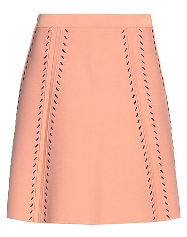 SANDRO Mini skirt Salmon pink 57% Viscose, 41% Polyamide, 2% Elastane