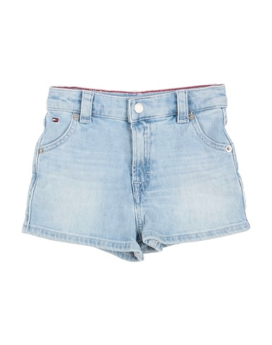 TOMMY HILFIGER Denim shorts Blue 76% Cotton, 20% Hemp, 3% Polyester, 1% Elastane