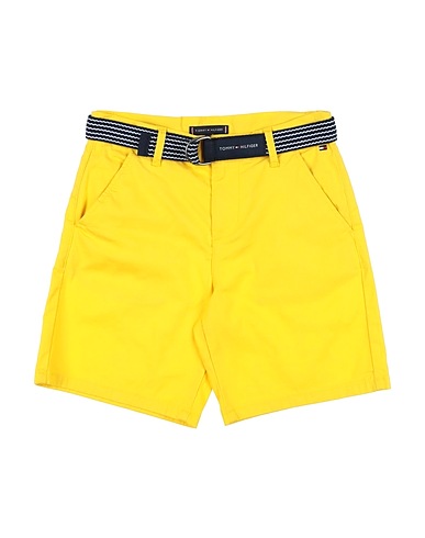TOMMY HILFIGER Shorts & Bermuda Yellow 98% Cotton, 2% Elastane
