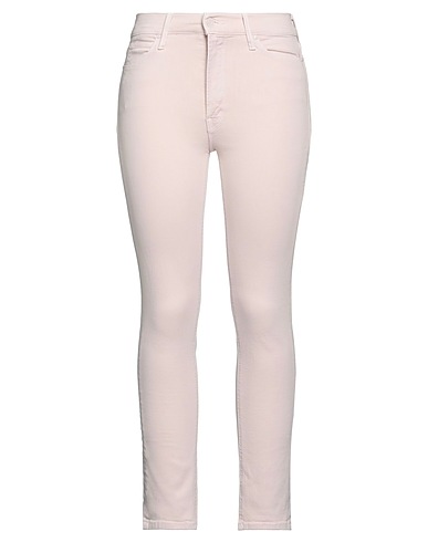 MOTHER Denim pants Light pink 94% Cotton, 4% Polyester, 2% Elastane