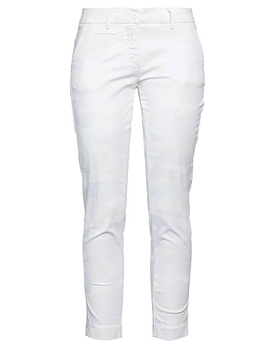 MASON'S Casual trouser Off white 98% Cotton, 2% Elastane