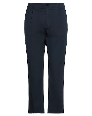DANIELE ALESSANDRINI Casual trouser Midnight blue 97% Cotton, 3% Elastane