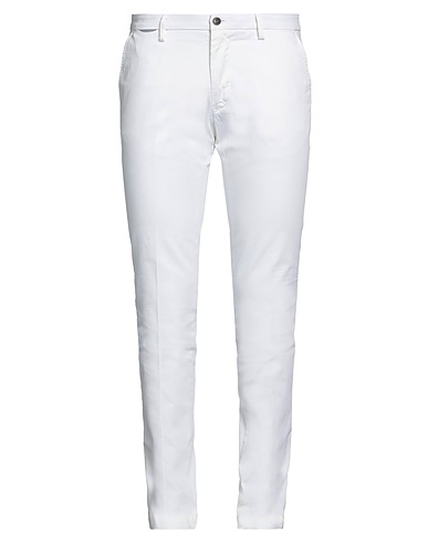 MASON'S Casual pants White 98% Cotton, 2% Elastane