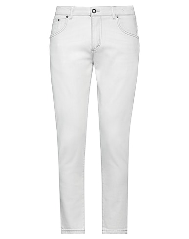 CAMOUFLAGE AR AND J. Denim trousers Light grey 98% Cotton, 2% Elastane