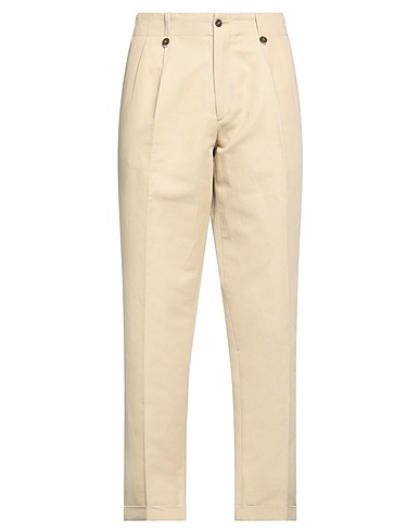 QUATTRO.DECIMI Casual trouser Ivory 55% Cotton, 45% Linen