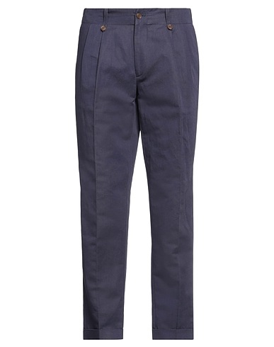 QUATTRO.DECIMI Casual trouser Midnight blue 55% Cotton, 45% Linen