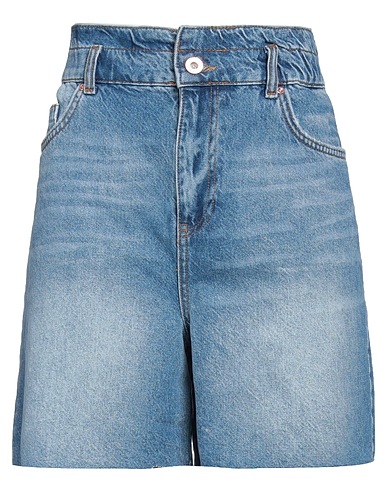 FRACOMINA Denim shorts Blue 100% Cotton
