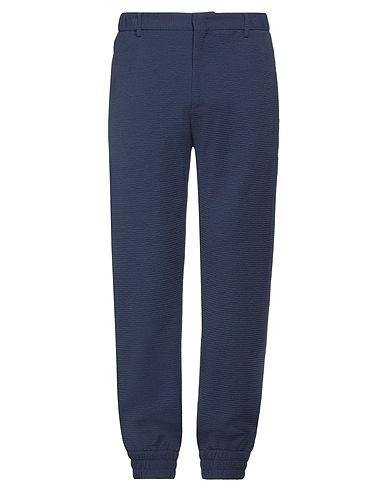 EMPORIO ARMANI Casual pants Midnight blue 76% Polyamide, 19% Cotton, 5% Elastane