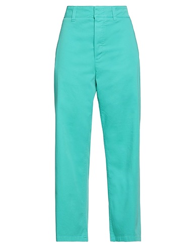 DEPARTMENT 5 Casual trouser Emerald green 97% Cotton, 3% Elastane
