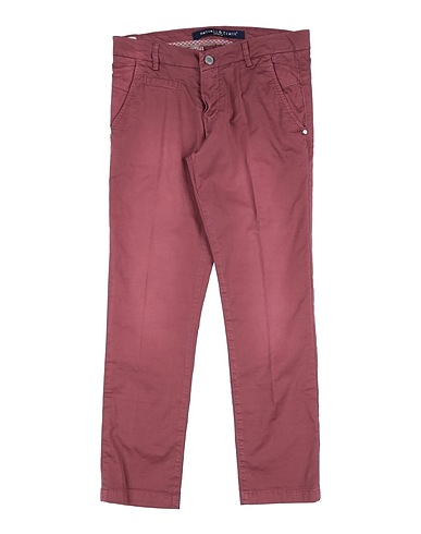 MANUELL & FRANK Casual trouser Chocolate brown 98% Cotton, 2% Elastane
