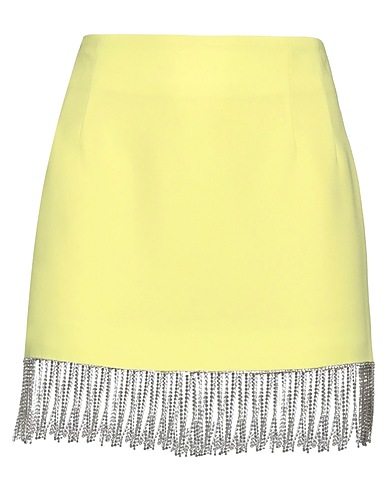 FORTE DEI MARMI COUTURE Мини-юбка Жёлтый 100% Полиэстер