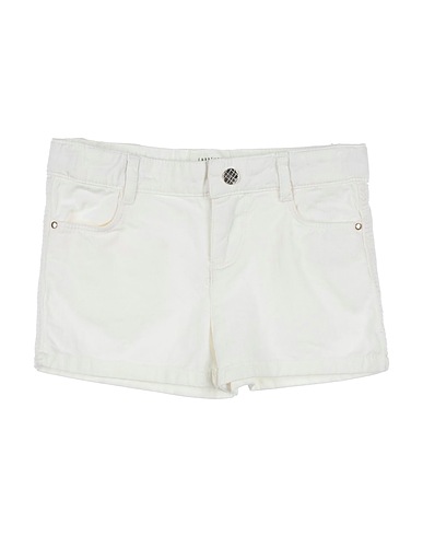 CARRÉMENT BEAU Denim shorts White 98% Cotton, 2% Elastane
