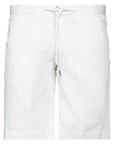 QUATTRO.DECIMI Shorts & Bermuda White 97% Cotton, 3% Elastane