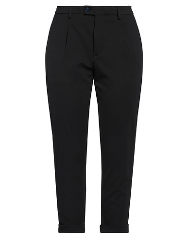 YAN SIMMON Casual trouser Black 65% Cotton, 30% Polyamide, 5% Elastane