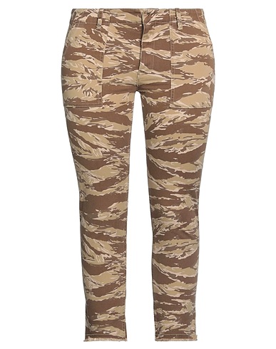 NILI LOTAN Casual trouser Khaki 98% Cotton, 2% Polyurethane