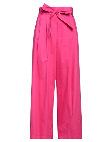 MDM MADEMOISELLE DU MONDE Casual trouser Fuchsia 62% Viscose, 38% Linen