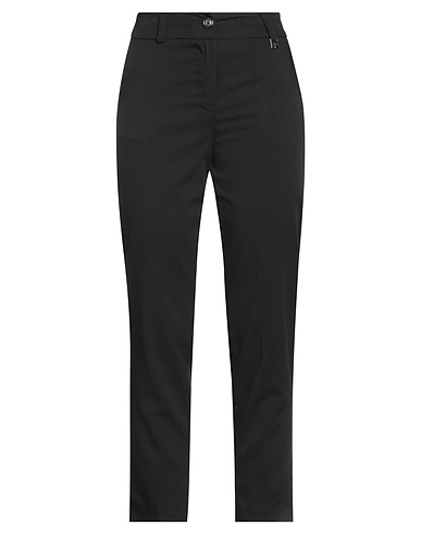 MDM MADEMOISELLE DU MONDE Casual trouser Black 78% Polyester, 18% Rayon, 4% Elastane