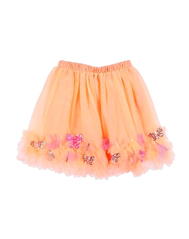 BILLIEBLUSH Skirt Orange 97% Polyester, 3% Cotton