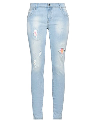 MET JEANS Denim trousers Blue 98% Cotton, 2% Elastane