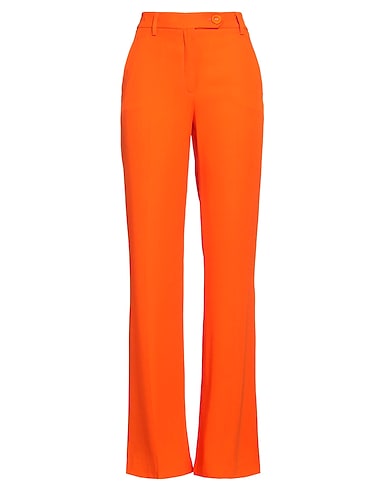 TRUE ROYAL Casual trouser Orange 58% Viscose, 42% Acetate