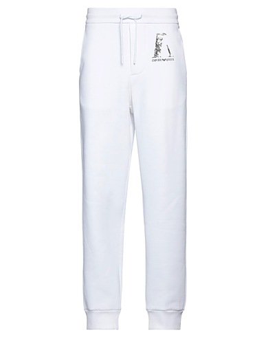 EMPORIO ARMANI Pantalone Off white 80% Cotone, 20% Poliestere