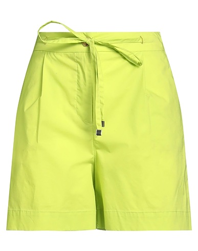 KARTIKA Shorts & Bermuda Lime green 66% Cotton, 31% Polyamide, 3% Elastane