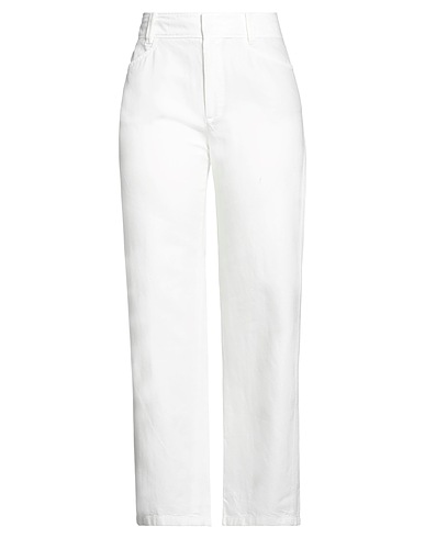 VINCE. Denim trousers White 71% Cotton, 15% Lyocell, 14% Linen