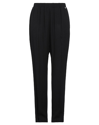 TWINSET Casual trouser Black 100% Viscose, Polyester