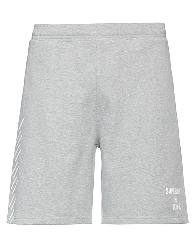 SUPERDRY Shorts & Bermuda Grey 100% Cotton