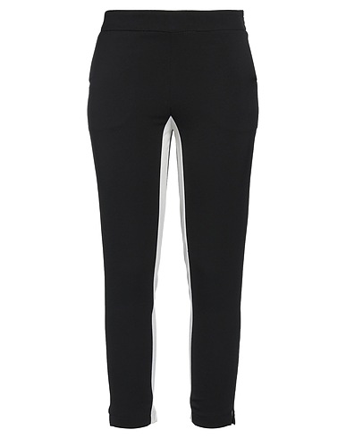 NO SECRETS Casual trouser Black 90% Polyester, 10% Elastane