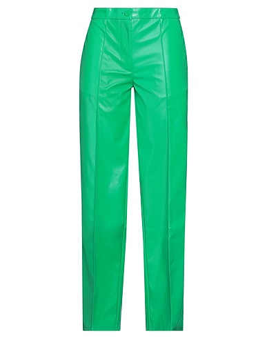 NA-KD Casual trouser Green 100% Polyurethane