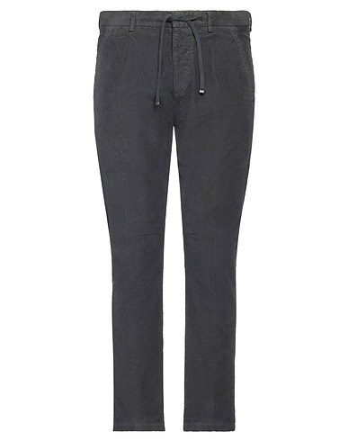 PAOLO PECORA Casual trouser Lead 97% Cotton, 3% Elastane