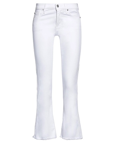 7 FOR ALL MANKIND Bootcut Jeans White 97% Cotton, 3% Elastane