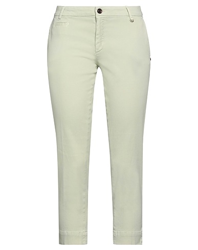 MASON'S Casual pants Light green 68% Cotton, 30% Lyocell, 2% Elastane