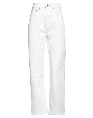 MAISON KITSUNÉ. Denim pants White 100% Cotton