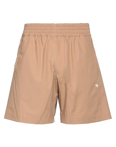 THE EDITOR Shorts & Bermuda Camel 100% Cotton