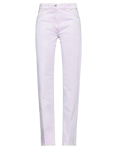 NINA RICCI Denim pants Lilac 100% Cotton