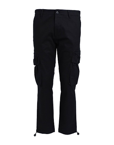TOPMAN Cargo Black 99% Cotton, 1% Elastane