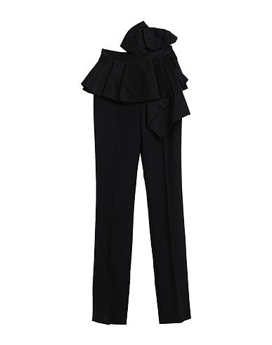 MCQUEEN Casual trouser Black 63% Wool, 25% Silk, 12% Polyamide, Cotton