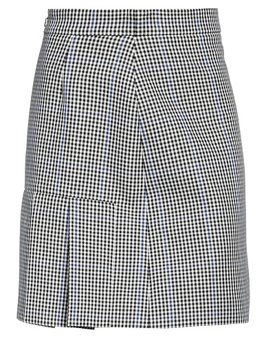 MCQUEEN Mini skirt Black 51% Polyester, 49% Cotton