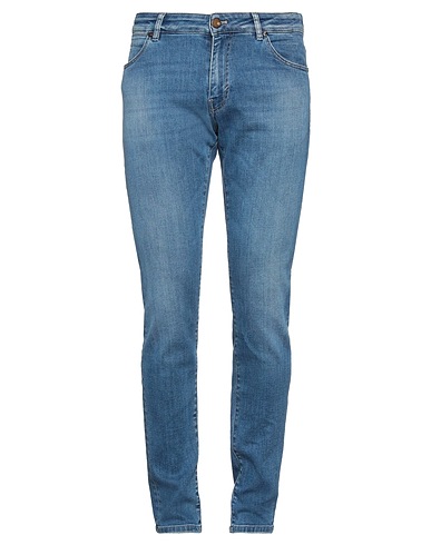 PT Torino Denim trousers Blue 81% Cotton, 11% Lyocell, 6% Elastomultiester, 2% Elastane